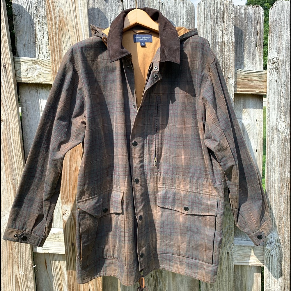 Daniel Cremieux Coated Water Resistant Hooded Coat